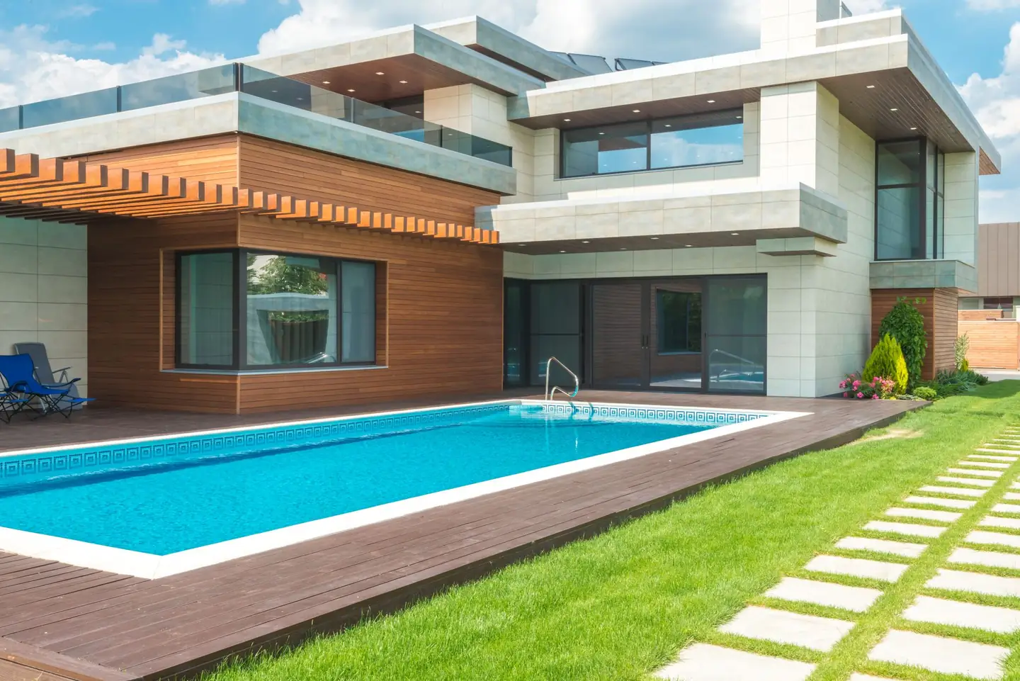 Swimming pool built in Fletcher, NSW